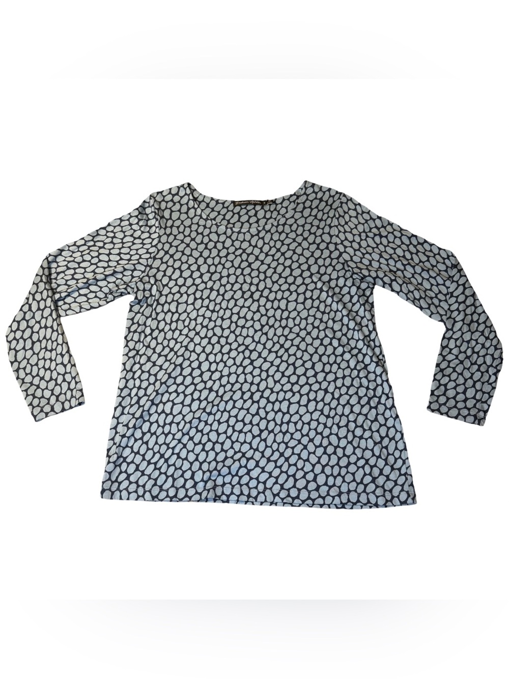 Gudrun Sjödén Pebble Print Long Sleeve Top Modal Cotton Blend M